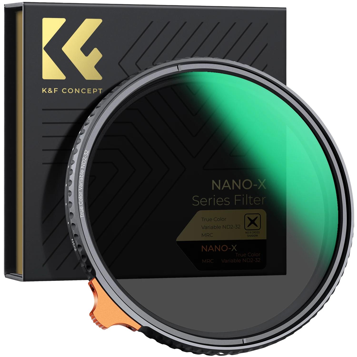 K & F Concept Nano-X ND2-ND32 ,  ND , Ʈ ÷ 28 ̾, ī޶, 49-82mm, 52mm, 58mm, 62mm, 67mm, 77mm, 82mm